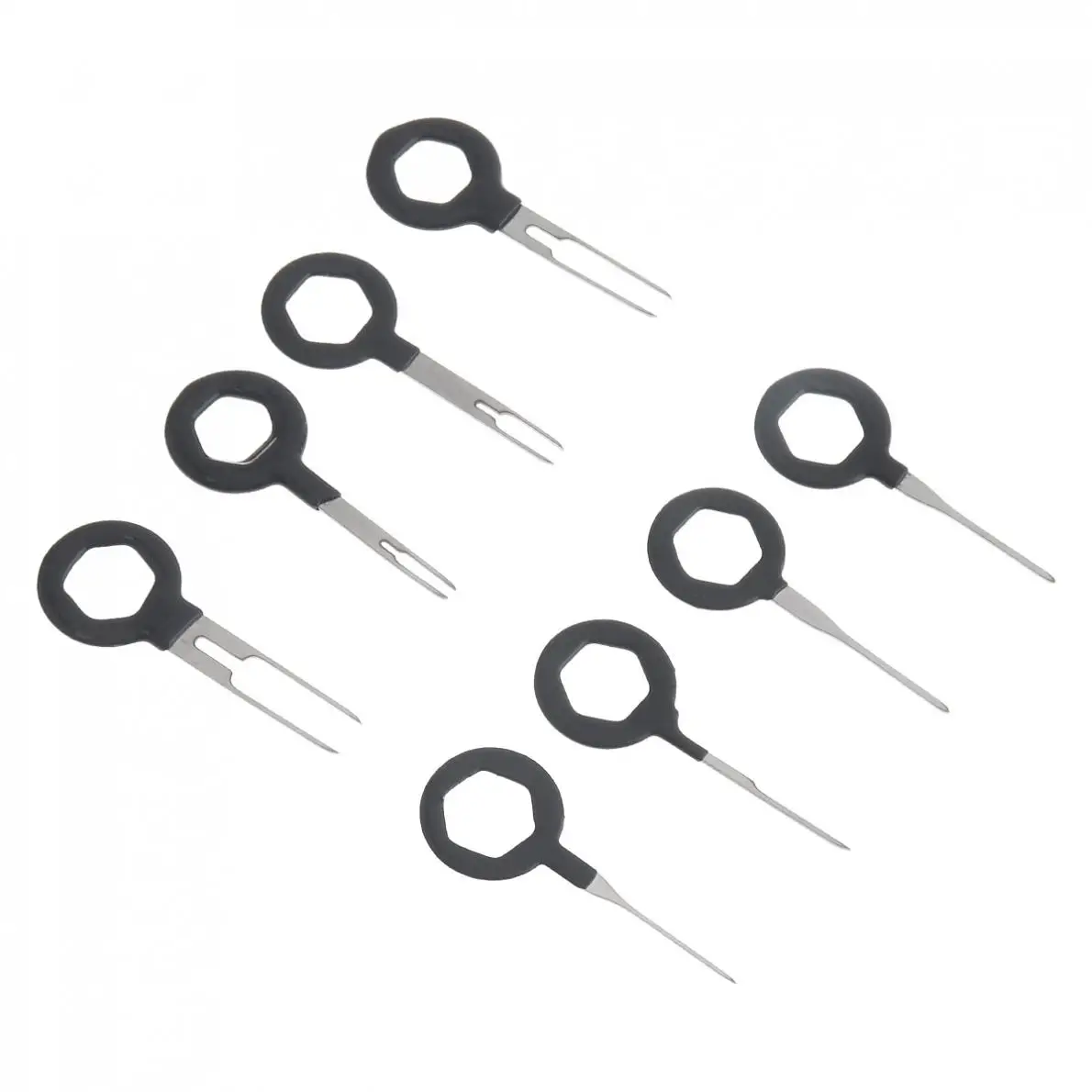 8 Pieces Durable Stainless Steel+ PVC Car Harness Wiring Crimp Connector Plug Terminal Removal Tool Kit Accessories
8 Pieces Durable Stainless Steel+ PVC Car Harness Wiring Crimp Connector Plug Terminal Removal Tool Kit Accessories