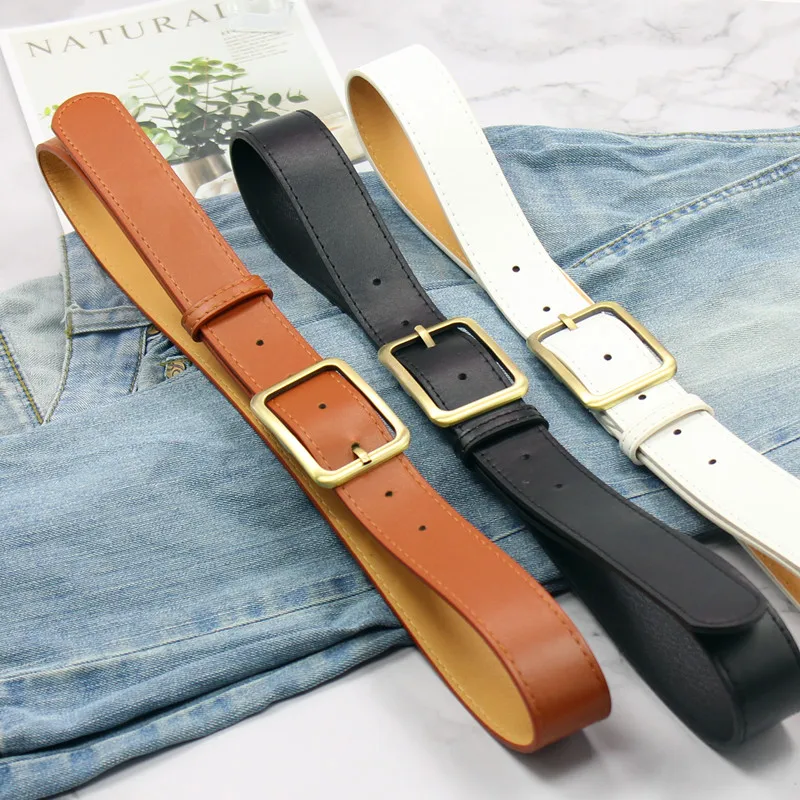 Fashion Vintage women belts student jeans belt High Quality metal pin buckle strap black PU leather wide party waistband lady
Fashion Vintage women belts student jeans belt High Quality metal pin buckle strap black PU leather wide party waistband lady