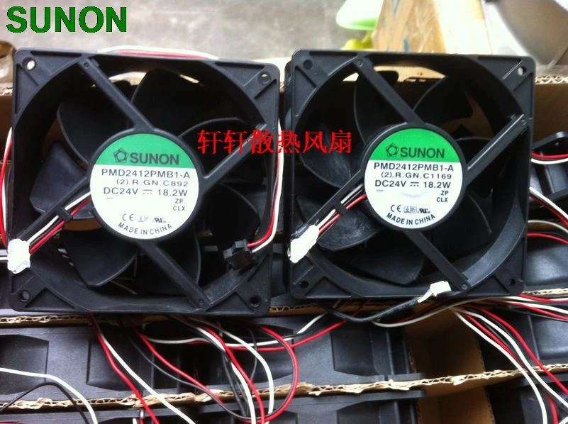 For Sunon PMD2412PMB1-A 12CM double ball bearing fan 24v 18.2W server inverter cooling fan
For Sunon PMD2412PMB1-A 12CM double ball bearing fan 24v 18.2W server inverter cooling fan