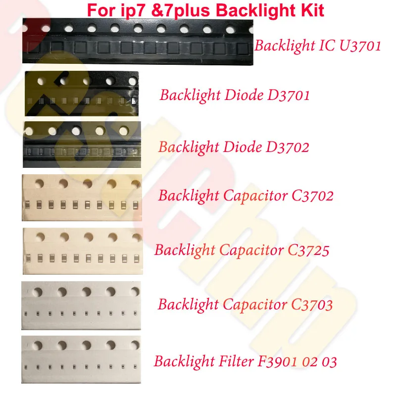 20set/lot IC Chip Diode Filter Capacitor For iphone 7 7plus 7 plus Dim no LED backlight fix kit
20set/lot IC Chip Diode Filter Capacitor For iphone 7 7plus 7 plus Dim no LED backlight fix kit