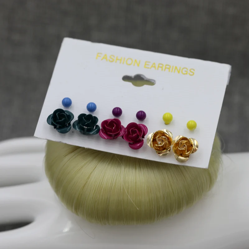 Vintage 6Pcs/Sets Mixed Color Stud Earring Set Mix Paint Flower Stud Earring Sets Jewelry For Women Girl Wholesale
Vintage 6Pcs/Sets Mixed Color Stud Earring Set Mix Paint Flower Stud Earring Sets Jewelry For Women Girl Wholesale