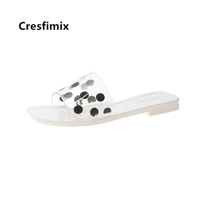 Женские прозрачные шлепанцы в горошек Cresfimix, изящный светильник без застежки, модные удобные шлепанцы, Frauen Hausschuhe C5313
Женские прозрачные шлепанцы в горошек Cresfimix, изящный светильник без застежки, модные удобные шлепанцы, Frauen Hausschuhe C5313