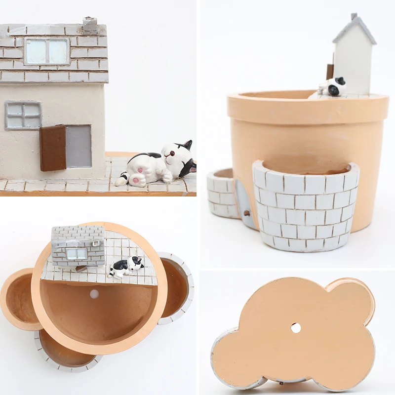 roogo original cartoon house shape animal bonsai potted flower pot resin creative planters
roogo original cartoon house shape animal bonsai potted flower pot resin creative planters