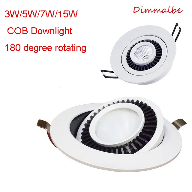 30pcs/lot Dimmable LED COB roof light 180 degree rotating 3W/5W/7W/15W Recessed downlight LED Spot light with led drive
30pcs/lot Dimmable LED COB roof light 180 degree rotating 3W/5W/7W/15W Recessed downlight LED Spot light with led drive