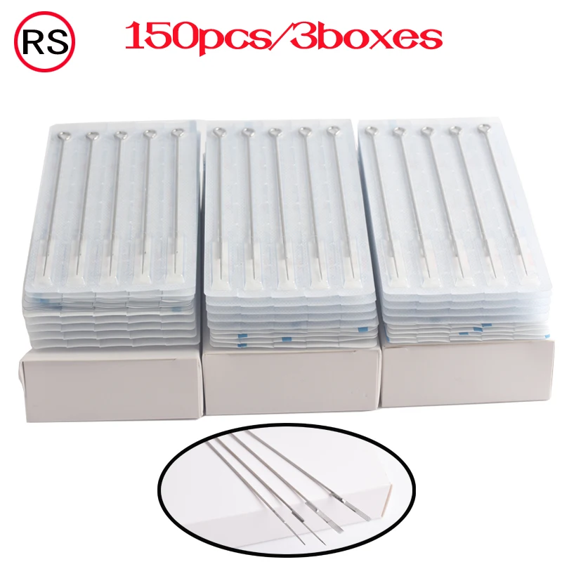 150PCS Professional Tattoo Needles Disposable Assorted Sterile Round Shader Needles All size 3/5/7/9/11/14 For Tattoo Body Art
150PCS Professional Tattoo Needles Disposable Assorted Sterile Round Shader Needles All size 3/5/7/9/11/14 For Tattoo Body Art