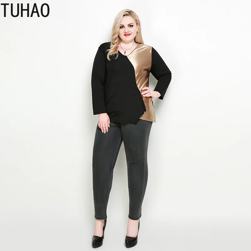 TUHAO Plus Size 7XL 6XL Long Sleeve Blouse Women Casual Patchwork Shirt Slim Office Lady Blouses Basic Tops Tee Blusas RL
TUHAO Plus Size 7XL 6XL Long Sleeve Blouse Women Casual Patchwork Shirt Slim Office Lady Blouses Basic Tops Tee Blusas RL