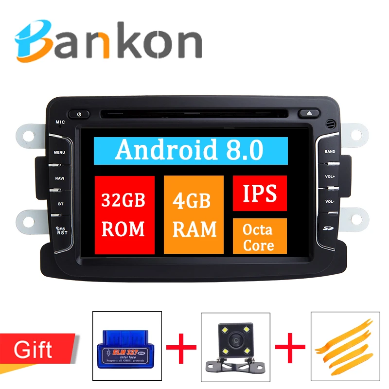Android 8 0 gps навигация автомобильное радио DVD для Dacia/Sandero/Duster/Renault/Captur/Lada/Xray 2/Logan2