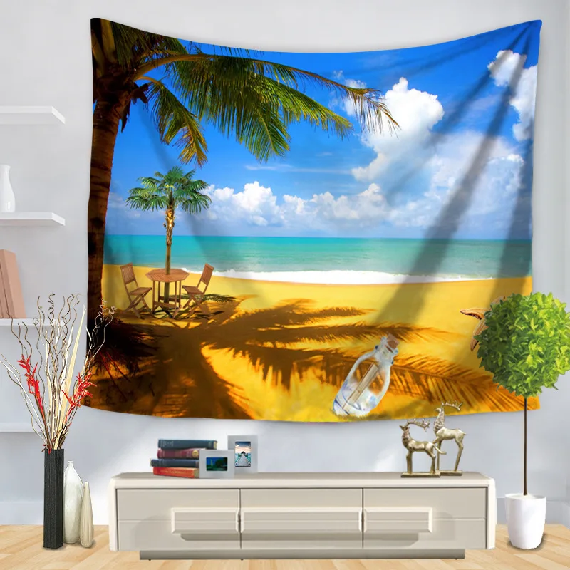 Home Decorative Wall Hanging Carpet Tapestry Rectangle Bedspread Summer Beach Sky Coconut trees Pattern GT1194
Home Decorative Wall Hanging Carpet Tapestry Rectangle Bedspread Summer Beach Sky Coconut trees Pattern GT1194