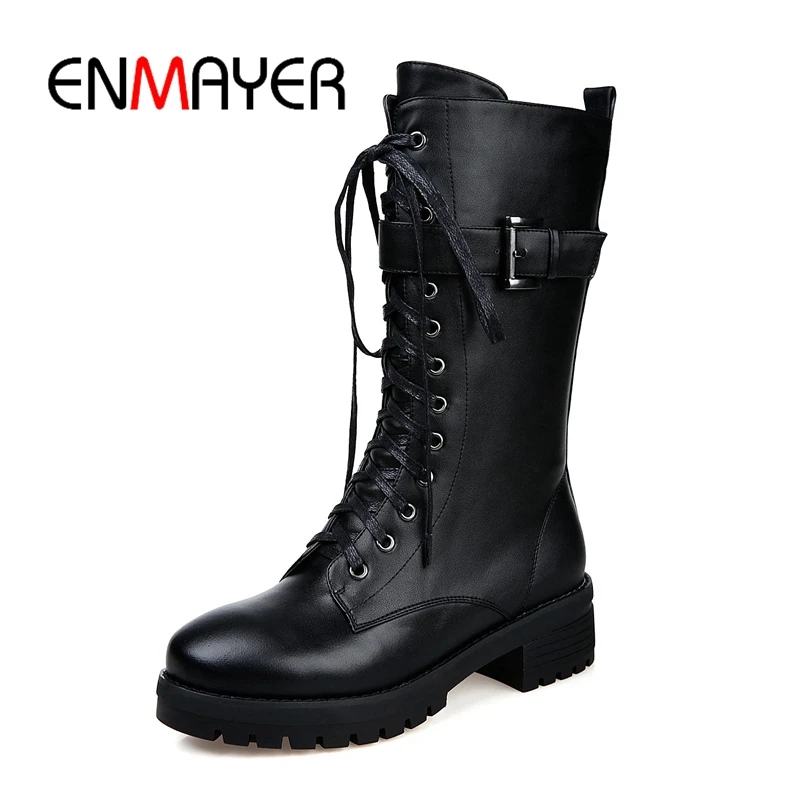 ENMAYER Women winter boots botas mujer women zipper boots women cross-tied lace up boots buckle platform boots ZYL1072
ENMAYER Women winter boots botas mujer women zipper boots women cross-tied lace up boots buckle platform boots ZYL1072