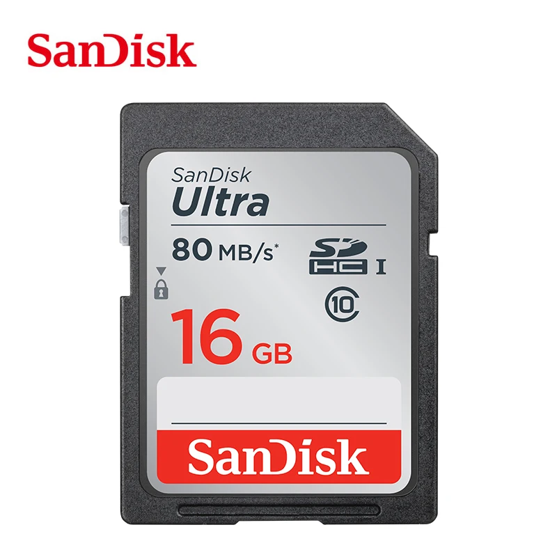 Оригинальный SanDisk 32 ГБ 16 64 класс 10 SD карты SDHC памяти SDXC в 128 80 МБ/с. для Камера|Карты