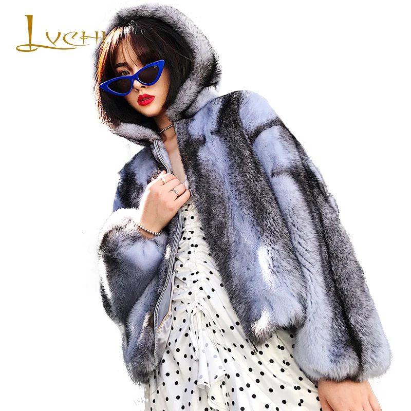 LVCHI 2019 Winter Import Mink Fur Coat Real Fur Coats Women Hat Long Sleeve Light purple light blue Short Cross Mink Fur Coats
LVCHI 2019 Winter Import Mink Fur Coat Real Fur Coats Women Hat Long Sleeve Light purple light blue Short Cross Mink Fur Coats