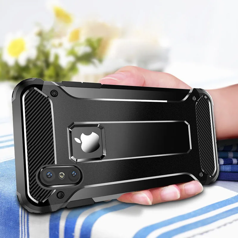 Luxury Shockproof Rugged Armor Phone Case for iPhone XS Max X XR 7 8 6 6S Plus 5S 5 SE Silicone Bumper Heavy Duty Hard Cover
Luxury Shockproof Rugged Armor Phone Case for iPhone XS Max X XR 7 8 6 6S Plus 5S 5 SE Silicone Bumper Heavy Duty Hard Cover