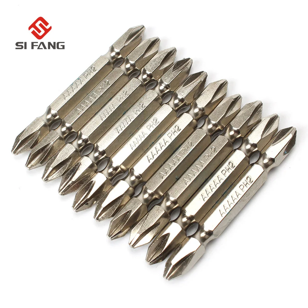 10pcs 65mm Magnetic Double-head PH2 Philips Head Electric Screwdriver Bit Set Silver S2 Steel Hex Shank Driver Bits
10pcs 65mm Magnetic Double-head PH2 Philips Head Electric Screwdriver Bit Set Silver S2 Steel Hex Shank Driver Bits