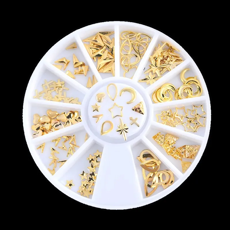 Gold Mixed 3D DIY Hollow Stars Moon Jewelry Accessories Design Metal Rivets Nail Art Decoration
Gold Mixed 3D DIY Hollow Stars Moon Jewelry Accessories Design Metal Rivets Nail Art Decoration