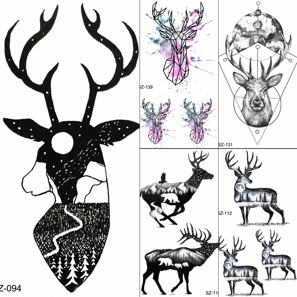 FANRUI Tattoos Temporary Women Black Moon Deer Body Arm Art Buy Tattoo Fake Stickers Men Moon Elk Horn Moose Tatoos
FANRUI Tattoos Temporary Women Black Moon Deer Body Arm Art Buy Tattoo Fake Stickers Men Moon Elk Horn Moose Tatoos