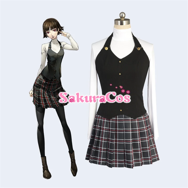 Persona 5 Makoto Nijima школьная форма на заказ Cos костюм для ролевой игры жилет