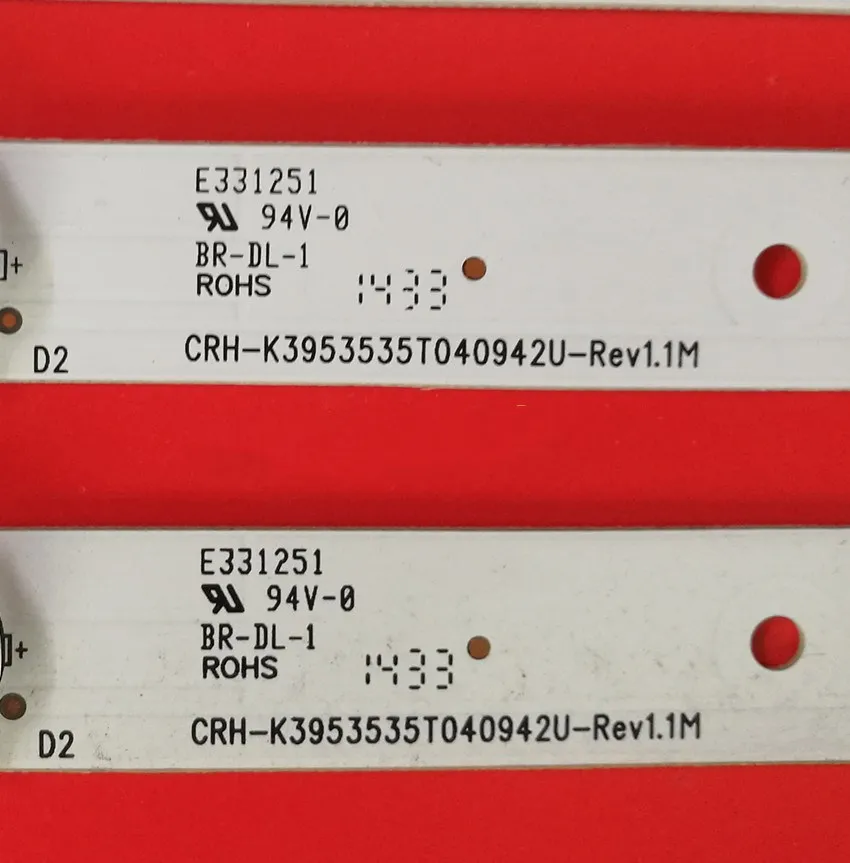 100% original & new 1set=4pcs LED Bar Light for TCL TCL L40F1880E 40L21 40H220 backlight CRH-K3953535T040942U
100% original & new 1set=4pcs LED Bar Light for TCL TCL L40F1880E 40L21 40H220 backlight CRH-K3953535T040942U