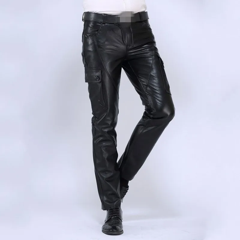 New Mens Straight Pants Brand Luxury Genuine Leather Long Pants Male Fashion Cowhide Real Leather Warm Motorcycle Trousers
New Mens Straight Pants Brand Luxury Genuine Leather Long Pants Male Fashion Cowhide Real Leather Warm Motorcycle Trousers