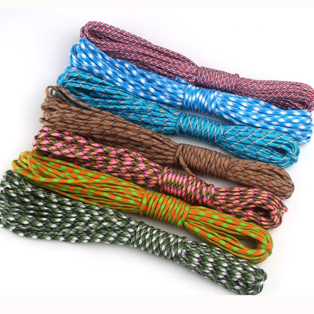 10 шт./лот разные цвета 50 футов Paracord 550 веревка 7 нитей Paracorde оборудование для