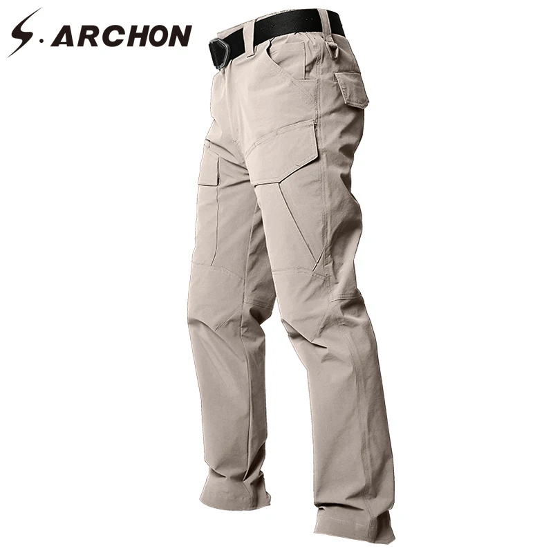 S.ARCHON Summer Tactical Quick Dry Cargo Pants Men Multi Pockets Cotton Military Pants Rip stop Stretch Breathable Army Trousers
S.ARCHON Summer Tactical Quick Dry Cargo Pants Men Multi Pockets Cotton Military Pants Rip stop Stretch Breathable Army Trousers