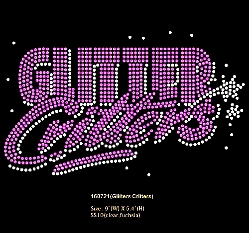 Free shipping Glitter Critters - Custom Order Rhinestone transfer white with fuchsia
Free shipping Glitter Critters - Custom Order Rhinestone transfer white with fuchsia