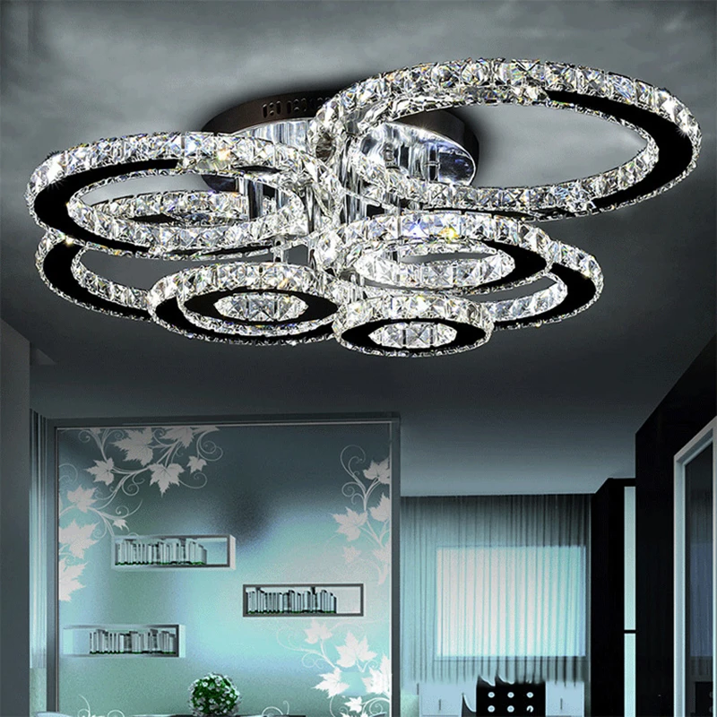 Modern LED Ceiling Lights Stainless steel K9 Crystal Chandeliers Light for Living Bedroom Diamond Indoor Home Lightiong
Modern LED Ceiling Lights Stainless steel K9 Crystal Chandeliers Light for Living Bedroom Diamond Indoor Home Lightiong