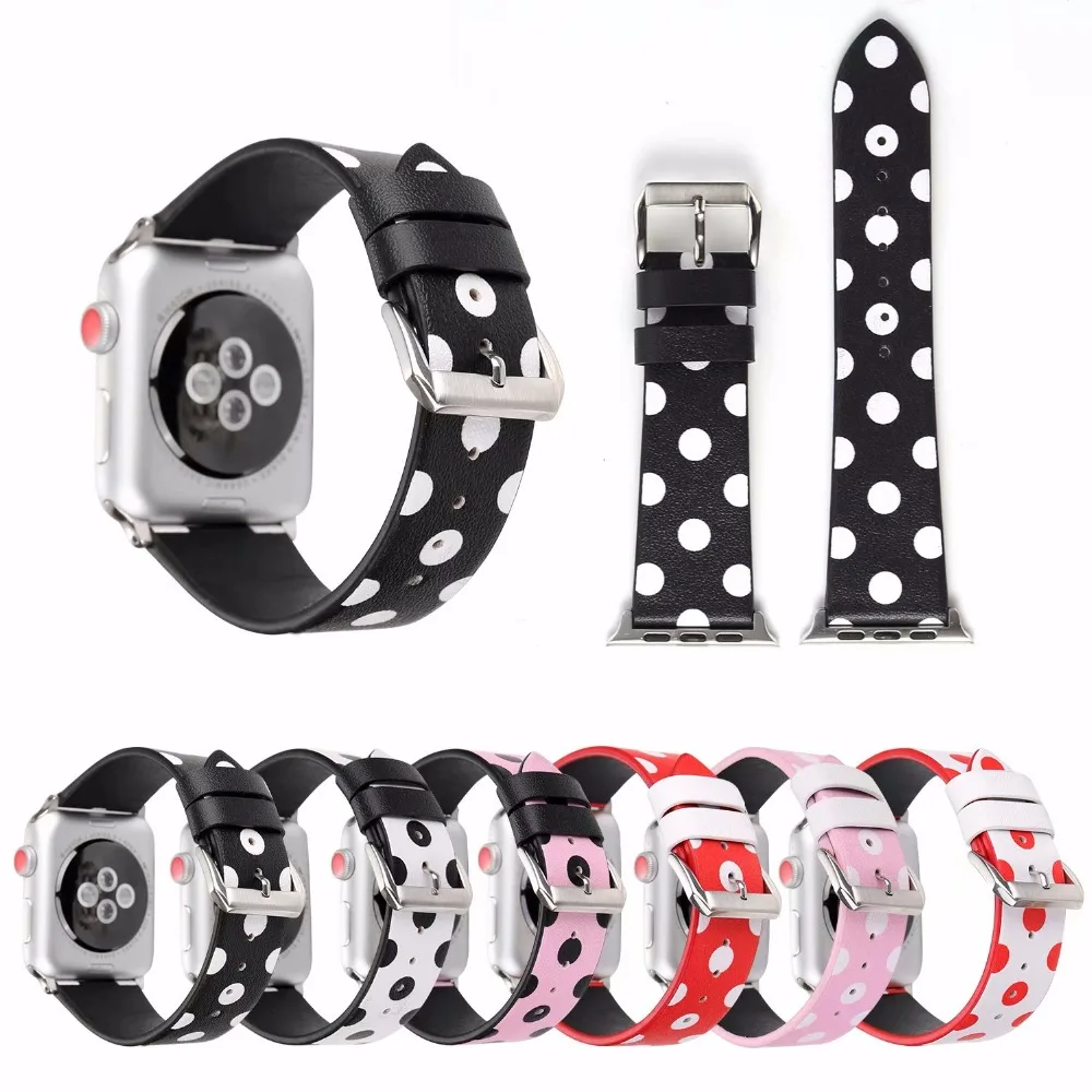 Модный кожаный ремешок с волнистым узором для apple watch 42/38/44/40 мм iwatch band 1234 Сменные