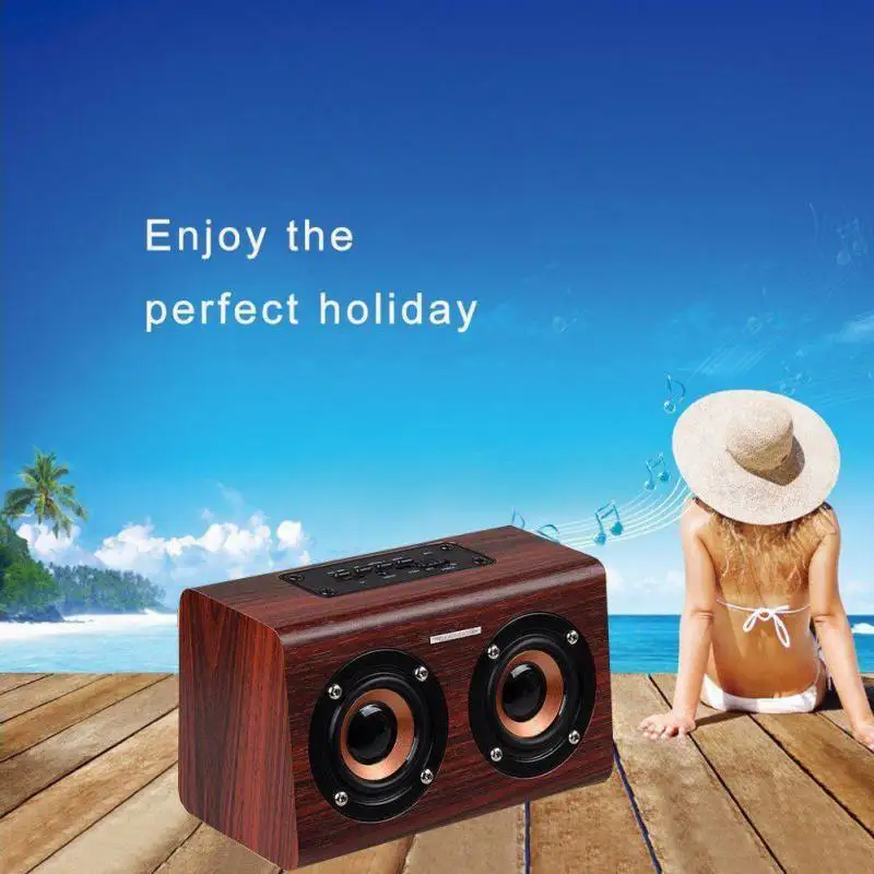 W7 Portable Retro Wooden Dual Speaker Portable Wireless Bluetooth Speaker Subwoofer Charging Speakers
W7 Portable Retro Wooden Dual Speaker Portable Wireless Bluetooth Speaker Subwoofer Charging Speakers