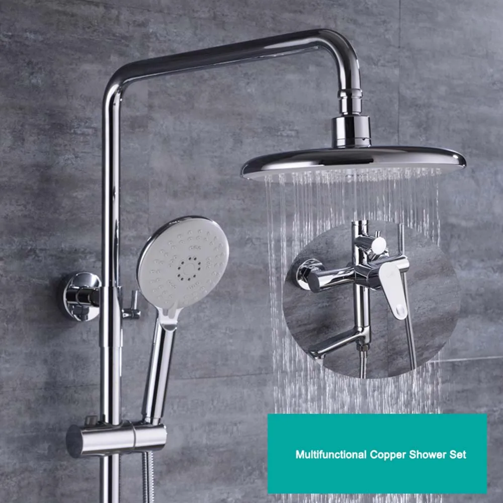 Bathroom full copper shower set, triple type hot and cold multi-function shower nozzle, shower
Bathroom full copper shower set, triple type hot and cold multi-function shower nozzle, shower