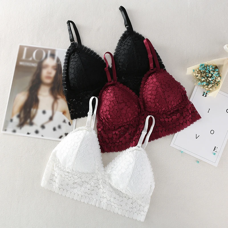 2019 Sexy Femme Lace Underwear Seamless Deep V Women Bra Hollow Out Push Up Bra Ladies Lace Crop Top
2019 Sexy Femme Lace Underwear Seamless Deep V Women Bra Hollow Out Push Up Bra Ladies Lace Crop Top