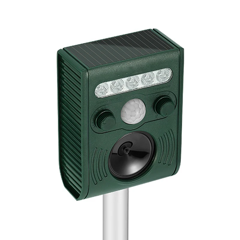 Garden Ultrasonic PIR Sensor Solar Animal Repeller Strong Flashlight Bird Eco-friendly Solar Powered Garden Pest Animal Repeller
Garden Ultrasonic PIR Sensor Solar Animal Repeller Strong Flashlight Bird Eco-friendly Solar Powered Garden Pest Animal Repeller