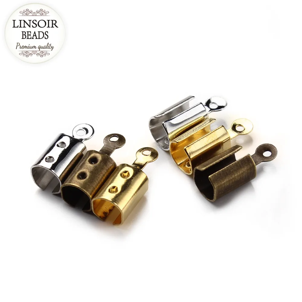 LINSOIR 100pcs/lot Metal End Caps End Clasps Fits 4/6mm Leather Cord Bracelet Gold Color Connectors For Jewelry Making Diy F778
LINSOIR 100pcs/lot Metal End Caps End Clasps Fits 4/6mm Leather Cord Bracelet Gold Color Connectors For Jewelry Making Diy F778