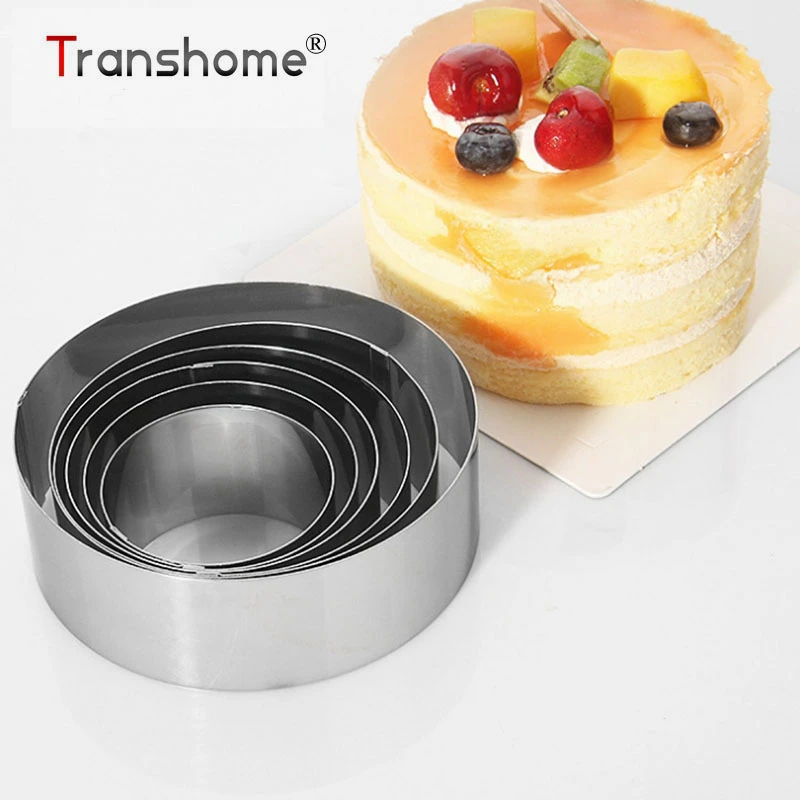 Transhome Mousse Cake Ring 6Pcs Stainless Steel Mousse Mold Cake Mold For Baking Mousse Cake Baking Pastry Tools Bakeware Tools
Transhome Mousse Cake Ring 6Pcs Stainless Steel Mousse Mold Cake Mold For Baking Mousse Cake Baking Pastry Tools Bakeware Tools