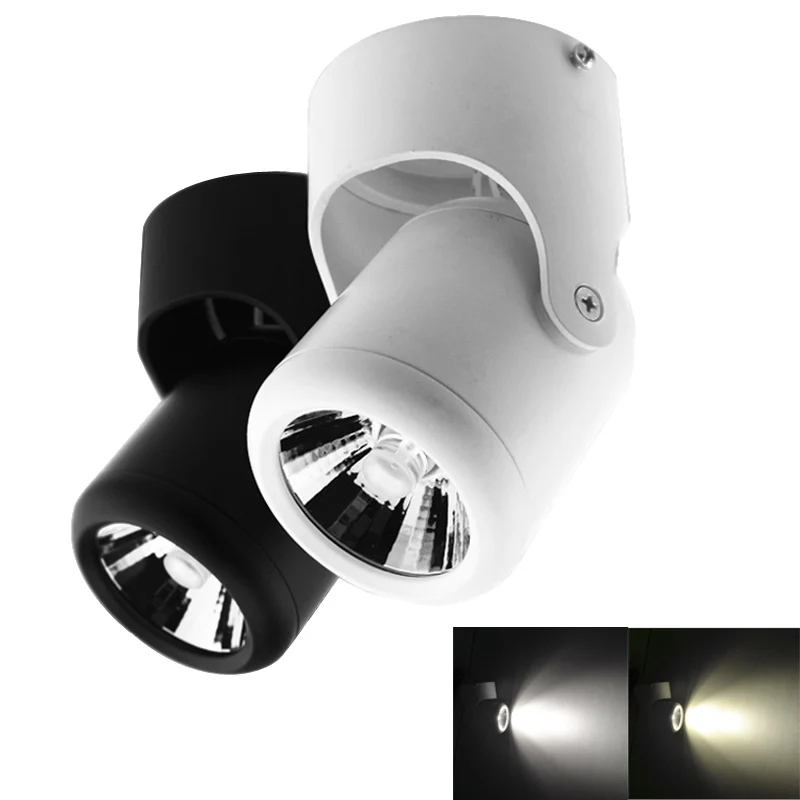 10W 20W Super Bright Spot light 180 Degree Rotation Ceiling Lamp White / Warm White AC 85-265V Led Downlights Surface Mounted
10W 20W Super Bright Spot light 180 Degree Rotation Ceiling Lamp White / Warm White AC 85-265V Led Downlights Surface Mounted