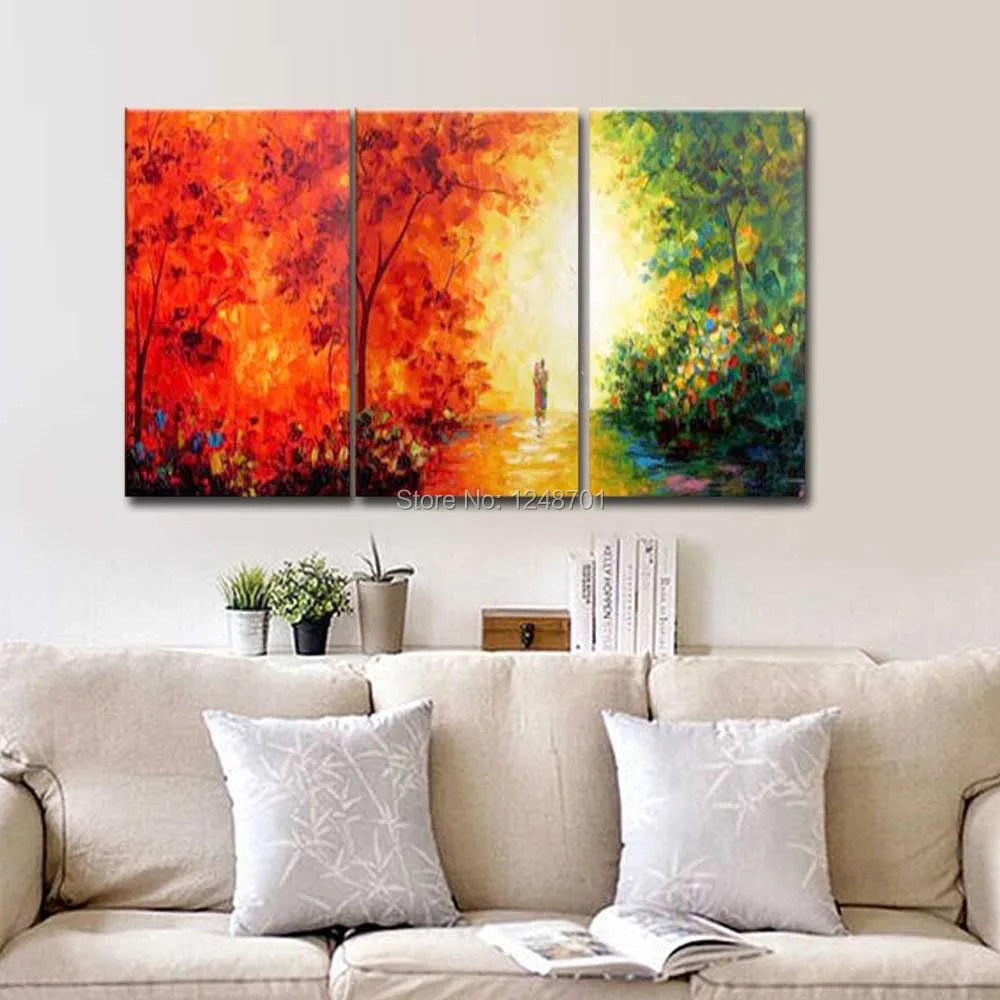 Hand Painted Abstract Art Three Pieces Landscape Canvas Oil Painting Landscape Wall Picture Living Room Bedroom Home Wall Decoar
Hand Painted Abstract Art Three Pieces Landscape Canvas Oil Painting Landscape Wall Picture Living Room Bedroom Home Wall Decoar