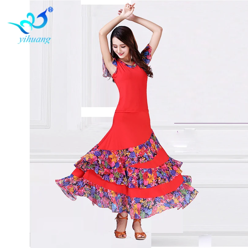 Free Shipping Ballroom Dance Costume Set Dancewear Waltz Modern Standard Suit 2pcs Blouses Tops Skirt Stage Performance
Free Shipping Ballroom Dance Costume Set Dancewear Waltz Modern Standard Suit 2pcs Blouses Tops Skirt Stage Performance