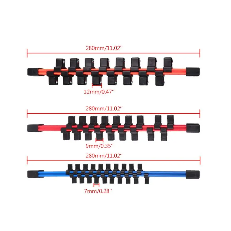3pcs/set Universal Industrial Plastic Double Sided Sleeve Socket Rail Holder Organizer 1/4 3/8 1/2
3pcs/set Universal Industrial Plastic Double Sided Sleeve Socket Rail Holder Organizer 1/4 3/8 1/2
