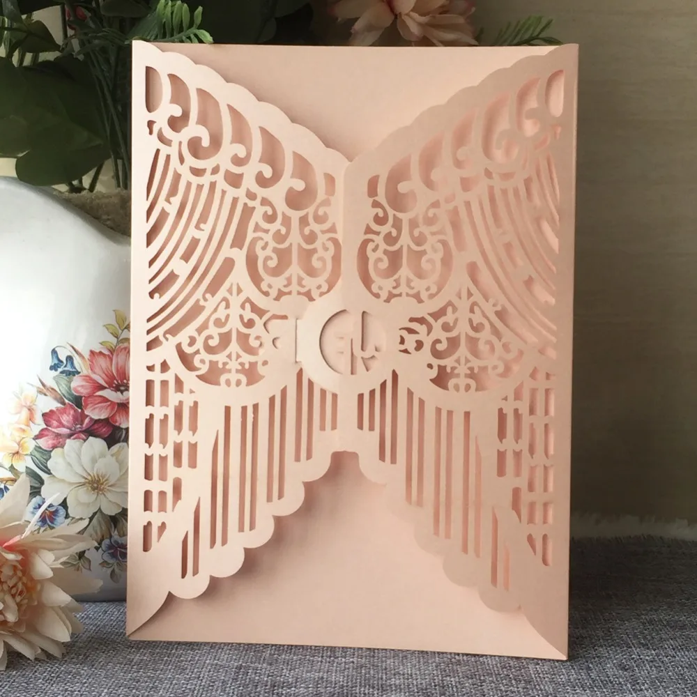 50Pcs/Lot 24 Colors Pearl Paper Wedding Invitations Laser Cut Wedding Birthday Card Wedding Gifts For Guests
50Pcs/Lot 24 Colors Pearl Paper Wedding Invitations Laser Cut Wedding Birthday Card Wedding Gifts For Guests