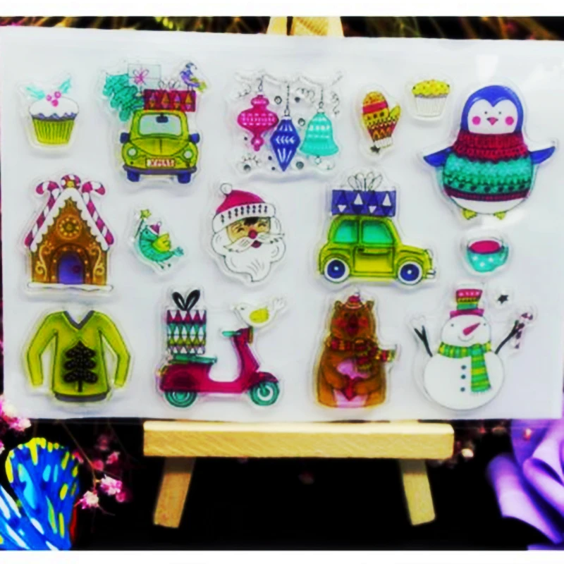 SCS54 Snowman Silicone Clear Stamps for Scrapbooking DIY Album Cards Decoration Embossing Folder Craft Rubber Stamp Tools New
SCS54 Snowman Silicone Clear Stamps for Scrapbooking DIY Album Cards Decoration Embossing Folder Craft Rubber Stamp Tools New