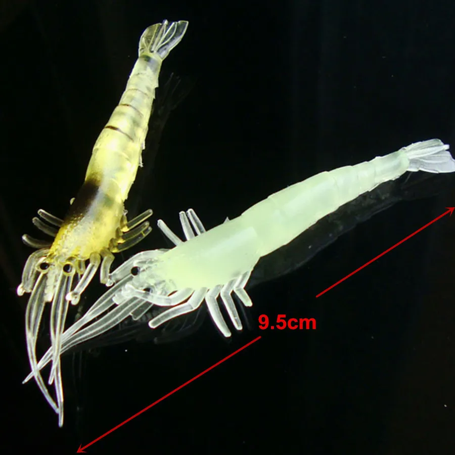 20Pcs*9.5cm/3.6g Carp Fishing Lure Rigs Luminous Shrimp Imtation Bait Jigs Lure Soft Lures Isca Artificial Fake Lure Pesca
20Pcs*9.5cm/3.6g Carp Fishing Lure Rigs Luminous Shrimp Imtation Bait Jigs Lure Soft Lures Isca Artificial Fake Lure Pesca