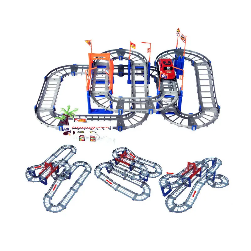 YunNasi 73pcs Electric Car Two-layer Spiral Track Cross Rail Car Toys For Boys Roller Coaster Race Track Assembly Toys Children
YunNasi 73pcs Electric Car Two-layer Spiral Track Cross Rail Car Toys For Boys Roller Coaster Race Track Assembly Toys Children