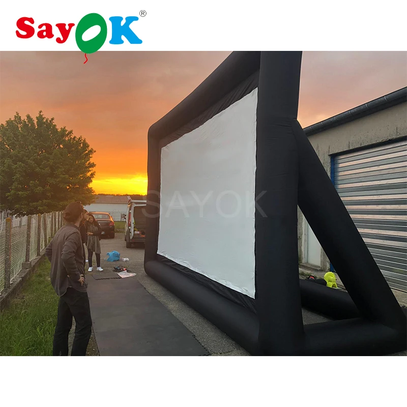 6x4m(16.7x13.12ft) Portable inflatable movie screen projection screen inflatable cinema tv screen outdoor 
6x4m(16.7x13.12ft) Portable inflatable movie screen projection screen inflatable cinema tv screen outdoor