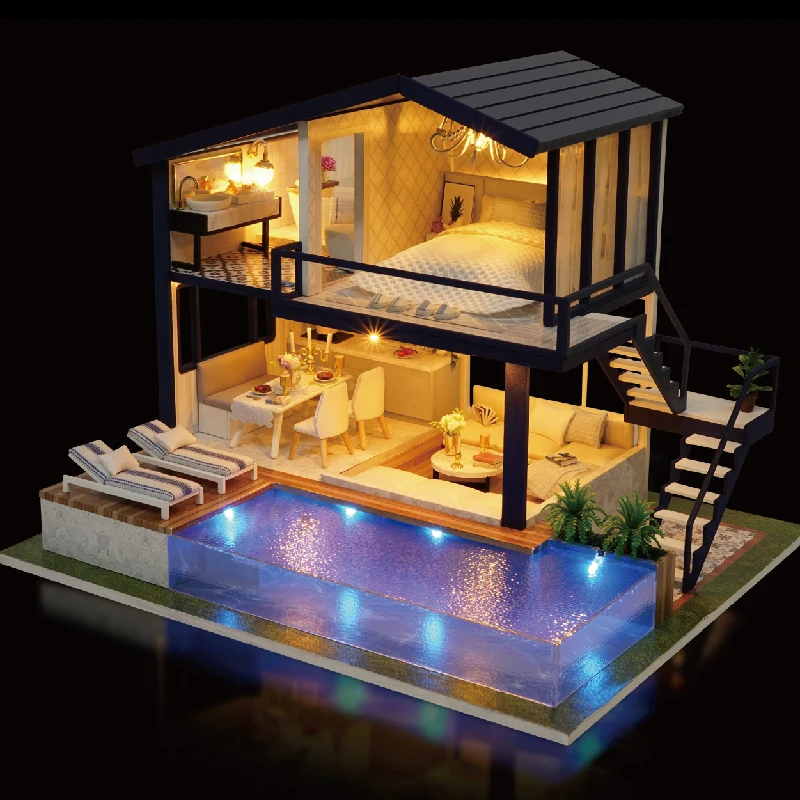 Cute Families House Dollhouse DIY Dollhouse Miniature Toys for Children Casa de Boneca with All Doll House Accessories
Cute Families House Dollhouse DIY Dollhouse Miniature Toys for Children Casa de Boneca with All Doll House Accessories