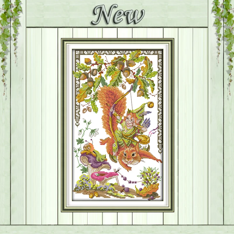 Squirrels and elves animal diy decor painting counted print on canvas DMC 14CT 11CT Cross Stitch Needlework Sets Embroidery kits
Squirrels and elves animal diy decor painting counted print on canvas DMC 14CT 11CT Cross Stitch Needlework Sets Embroidery kits