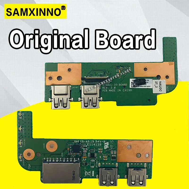 X756UX IO BOARD REV2.0 For X756U X756UX X756UA X756UB X756UV X756UXK USB IO Board Test OK Free shipping
X756UX IO BOARD REV2.0 For X756U X756UX X756UA X756UB X756UV X756UXK USB IO Board Test OK Free shipping