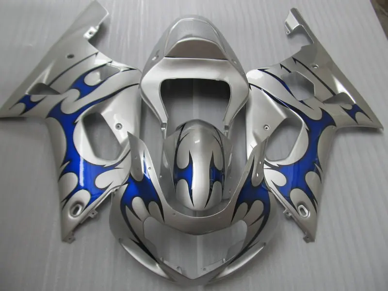 Набор обтекателей мотоцикла для GSXR600 750 K1 01 02 03 GSXR 600 GSXR750 2001 2002 2003 ABS серебристо