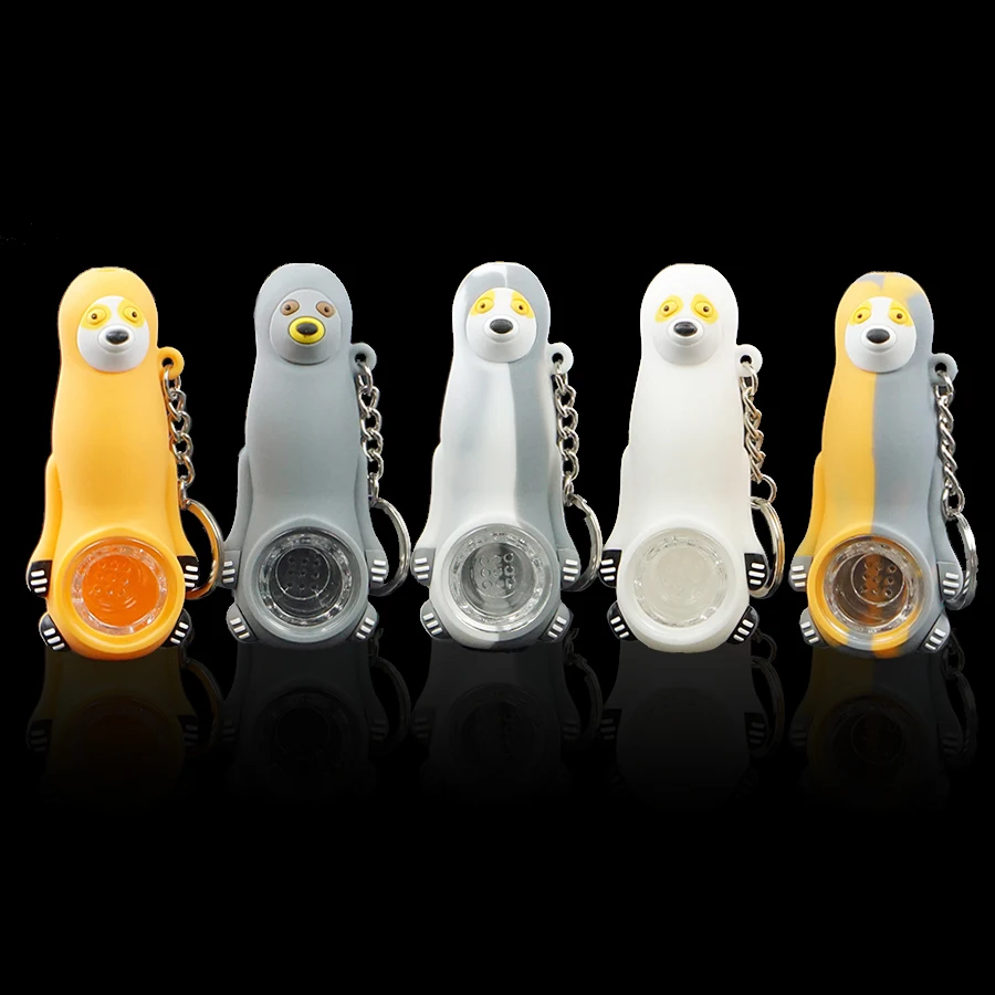 5 pcs Bear Design Silicone Smoking Pipe with Glass Bowl Tobacco Pipe Accessories Pipe
5 pcs Bear Design Silicone Smoking Pipe with Glass Bowl Tobacco Pipe Accessories Pipe