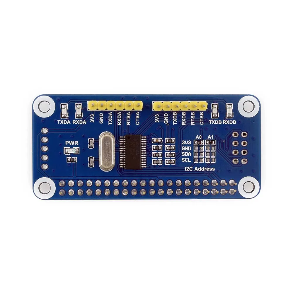 Waveshare Serial Expansion HAT for Raspberry Pi, I2C Interface, Provides 2-ch UART and 8 GPIOs
Waveshare Serial Expansion HAT for Raspberry Pi, I2C Interface, Provides 2-ch UART and 8 GPIOs