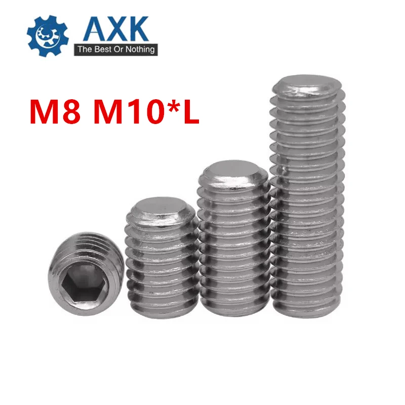 100Pcs/50Pcs Set Screw M8 M10 DIN913 GB77 A2-70 Stainless Steel 304 Inner Hex Hexagon Socket Plain Point End Grub Screws
100Pcs/50Pcs Set Screw M8 M10 DIN913 GB77 A2-70 Stainless Steel 304 Inner Hex Hexagon Socket Plain Point End Grub Screws