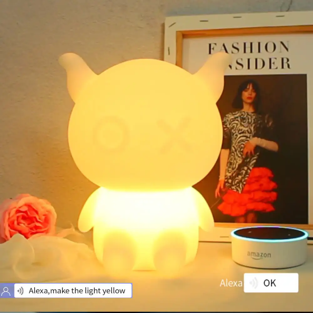Children's baby bedroom lights RGBCW Dimmable night light lamp work with Alexa Echo Dot Smartphone app cute kid's lights nursery
Children's baby bedroom lights RGBCW Dimmable night light lamp work with Alexa Echo Dot Smartphone app cute kid's lights nursery